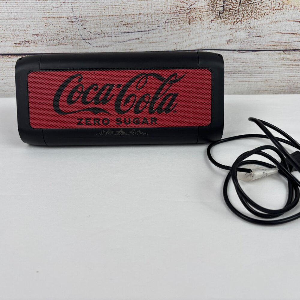 Coke Zero branded High Sierra Outdoor Bluetooth Speaker Wireless Coca-Cola